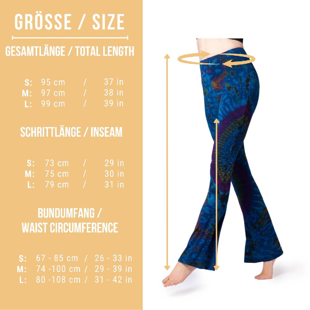 Panasiam Batik Leggings mit Schlag Auslauf