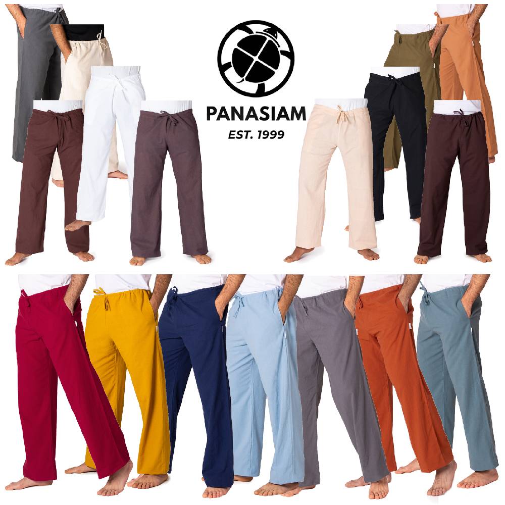 Panasiam Stoffhose aus feiner Baumwolle Schlussverkauf