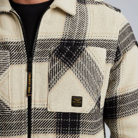 Pme Legend Hemdjacke mit Karomuster Großer Ausverkauf