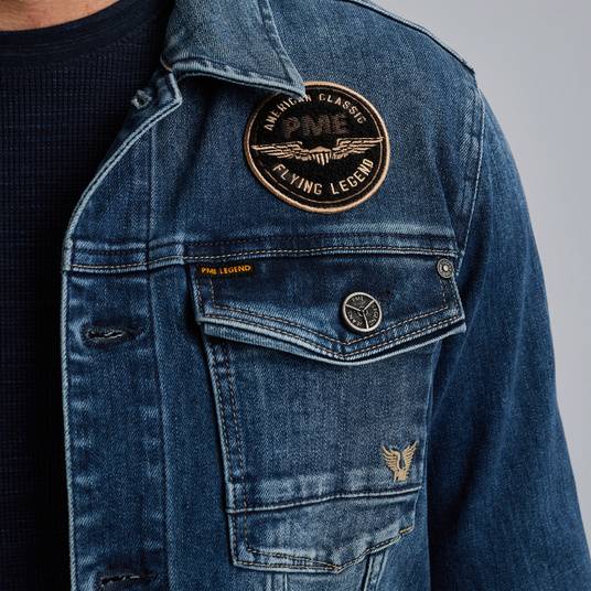 Pme Legend Jeansjacke mit Komfort-Stretch Heißer Verkauf