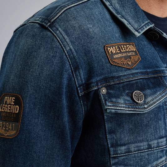 Pme Legend Jeansjacke mit Komfort-Stretch Heißer Verkauf