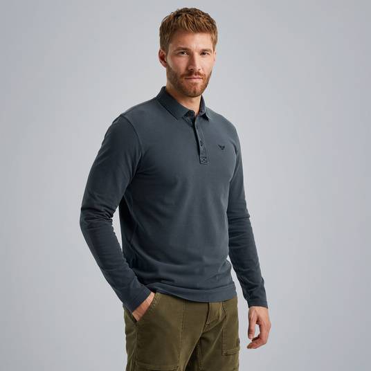 Pme Legend Poloshirt mit langen Ärmeln