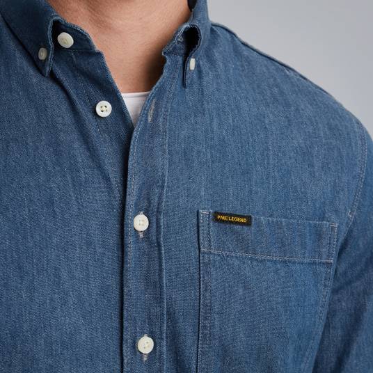 Pme Legend Hemd mit Indigo-Waschung Auslauf