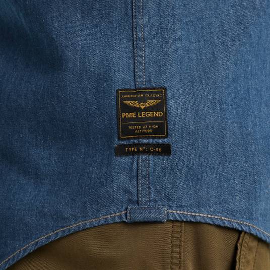 Pme Legend Hemd mit Indigo-Waschung Auslauf
