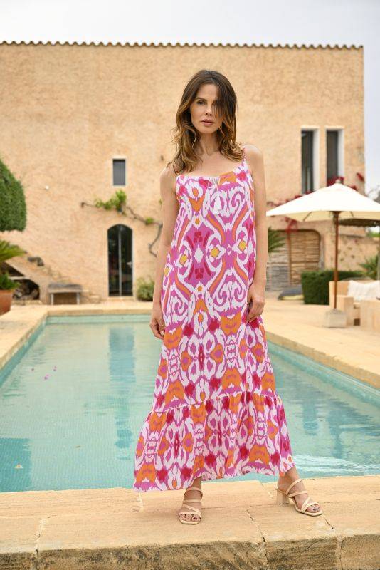 Ringella Sommerkleid mit Spaghettiträgern und Volant Räumungsverkauf