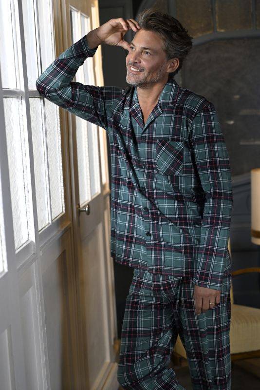 Ringella Pyjama mit durchgehender Knopfleiste Sonderangebot der Fabrik