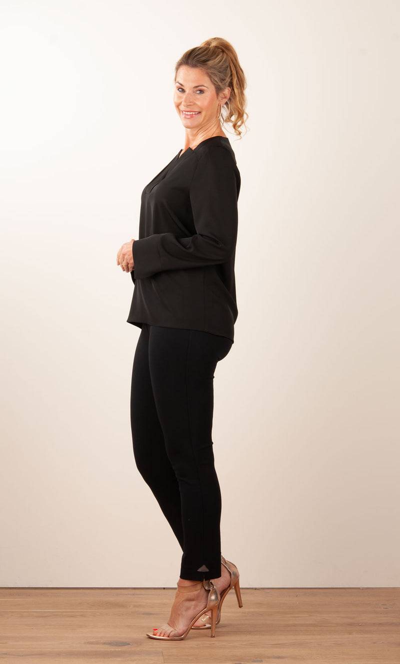 ﻿PIU&PIU Blusenshirt Schwarz Versandkostenfrei