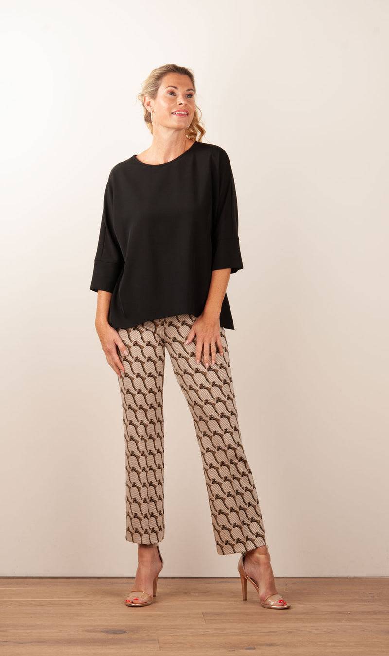 PIU&PIU Blusenshirt Schwarz Preisnachlass