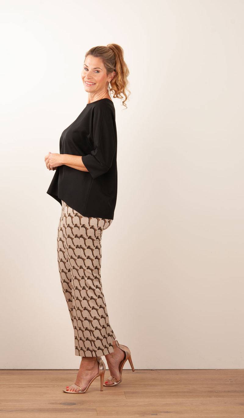 Cambio Hose „Faith“ Beige | Gold | Schwarz Saisonschlussverkauf