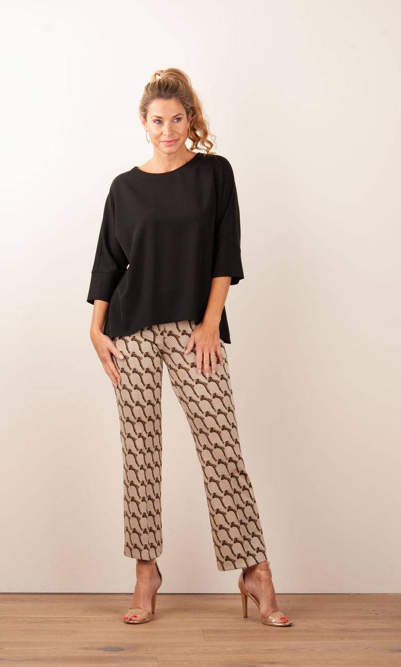 Cambio Hose „Faith“ Beige | Gold | Schwarz Saisonschlussverkauf