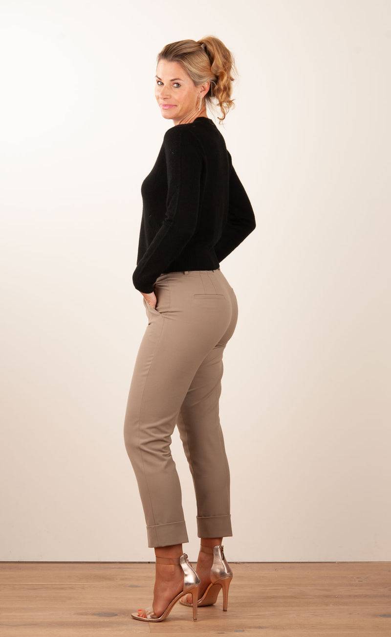 Cambio Hose „Krystal“ Taupe Vatertagsangebot
