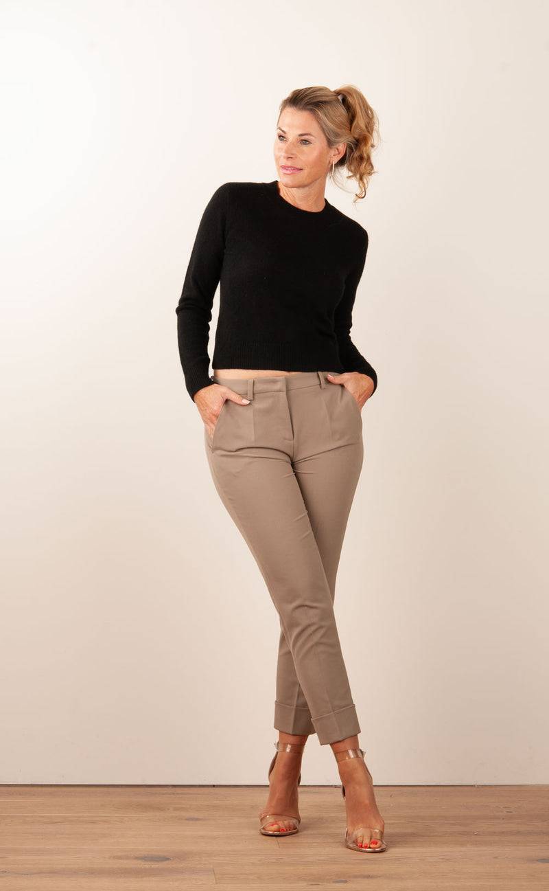 Cambio Hose „Krystal“ Taupe Vatertagsangebot