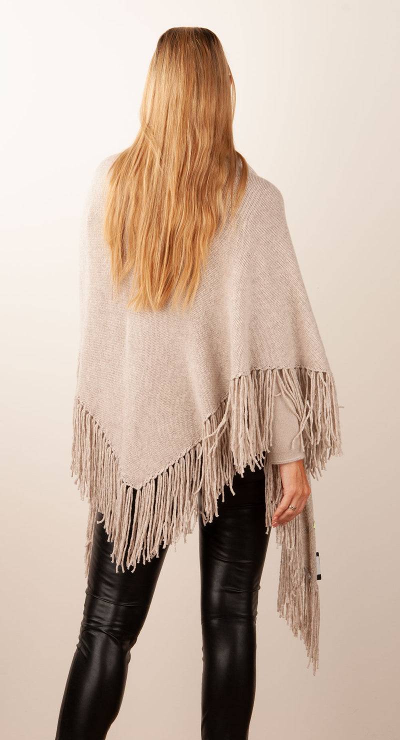 Simone Bruns Dreieckstuch Melange Beige Super Rabatt