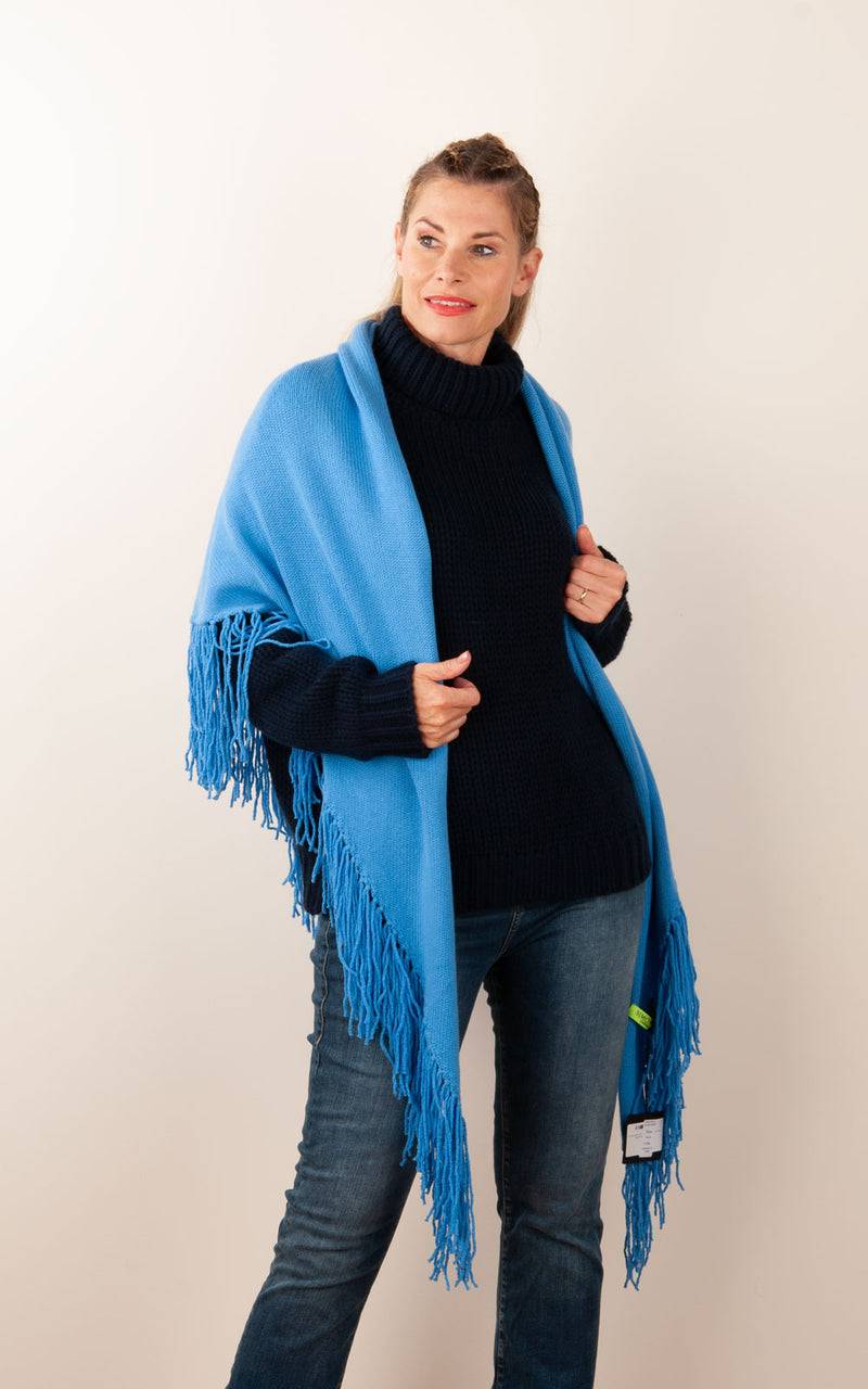 Simone Bruns Dreieckstuch Blau Kostenloser Versand international