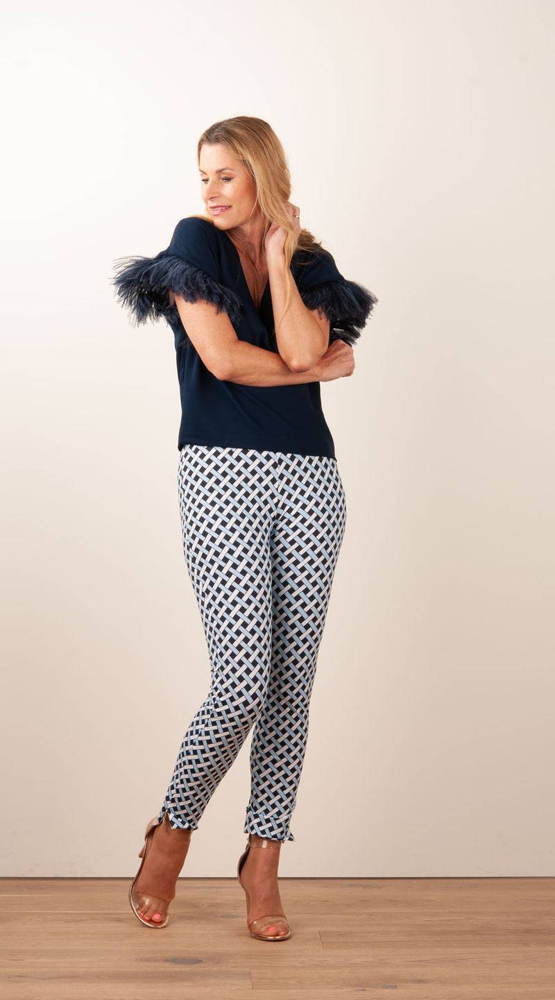 Seductive Hose „Sabrina“ Blau | Weiß | Schwarz Angebote