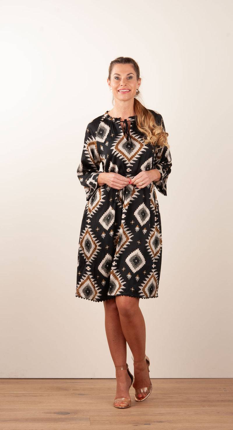 Grace Kleid Schwarz | Multicolor Rabatt