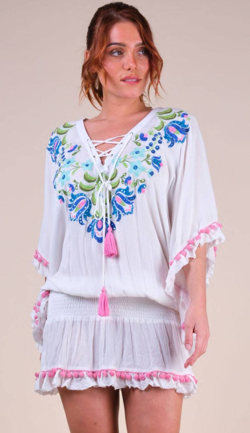 Miss June Kleid Offwhite | Multicolor Online Shopping