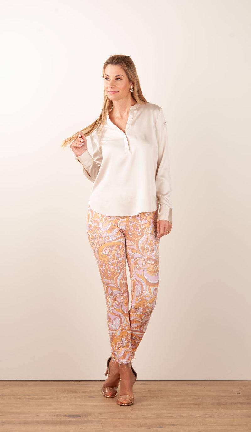 Seductive Hose „Sabrina“ Puder | Orange | Multicolor Vatertagsangebot
