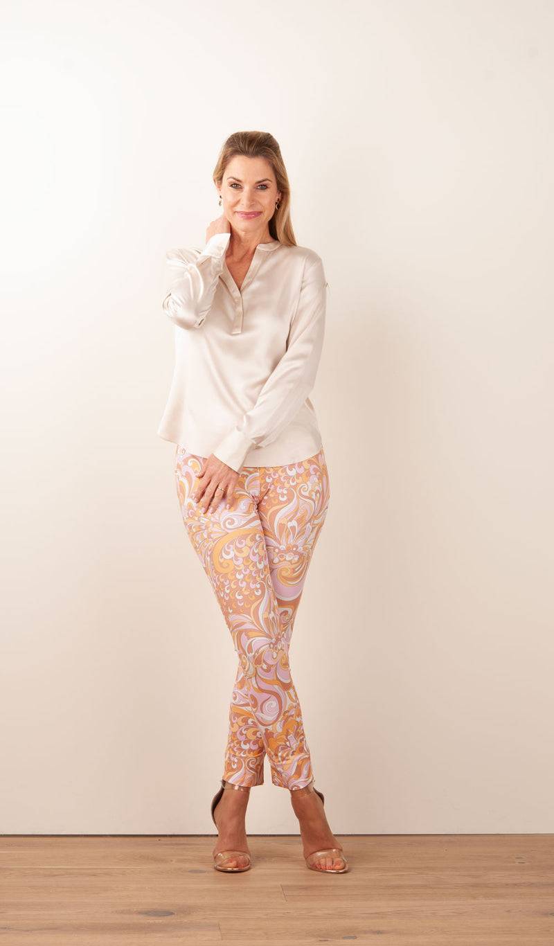 Seductive Hose „Sabrina“ Puder | Orange | Multicolor Vatertagsangebot