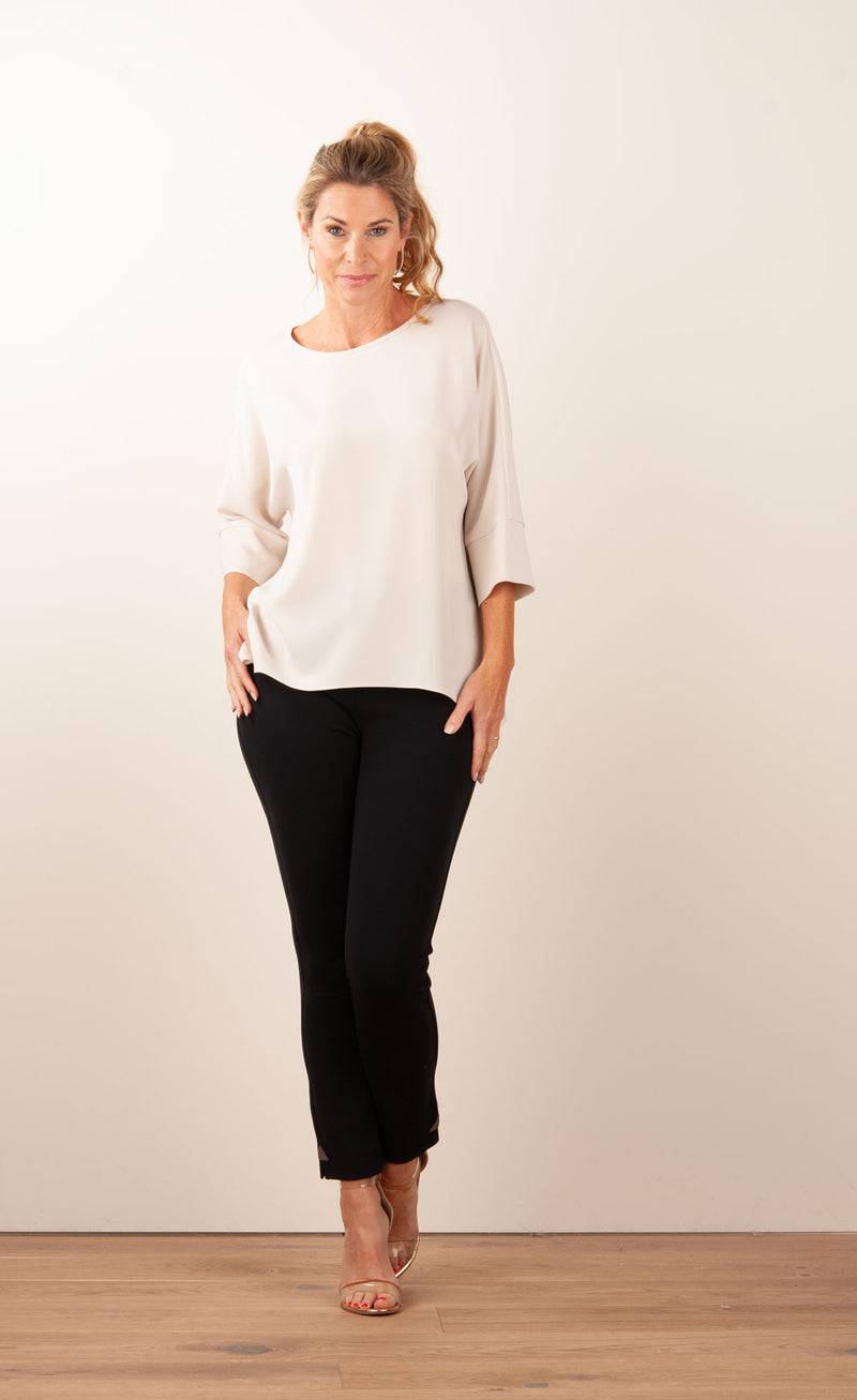 PIU&PIU Blusenshirt Hellbeige Neueste Mode