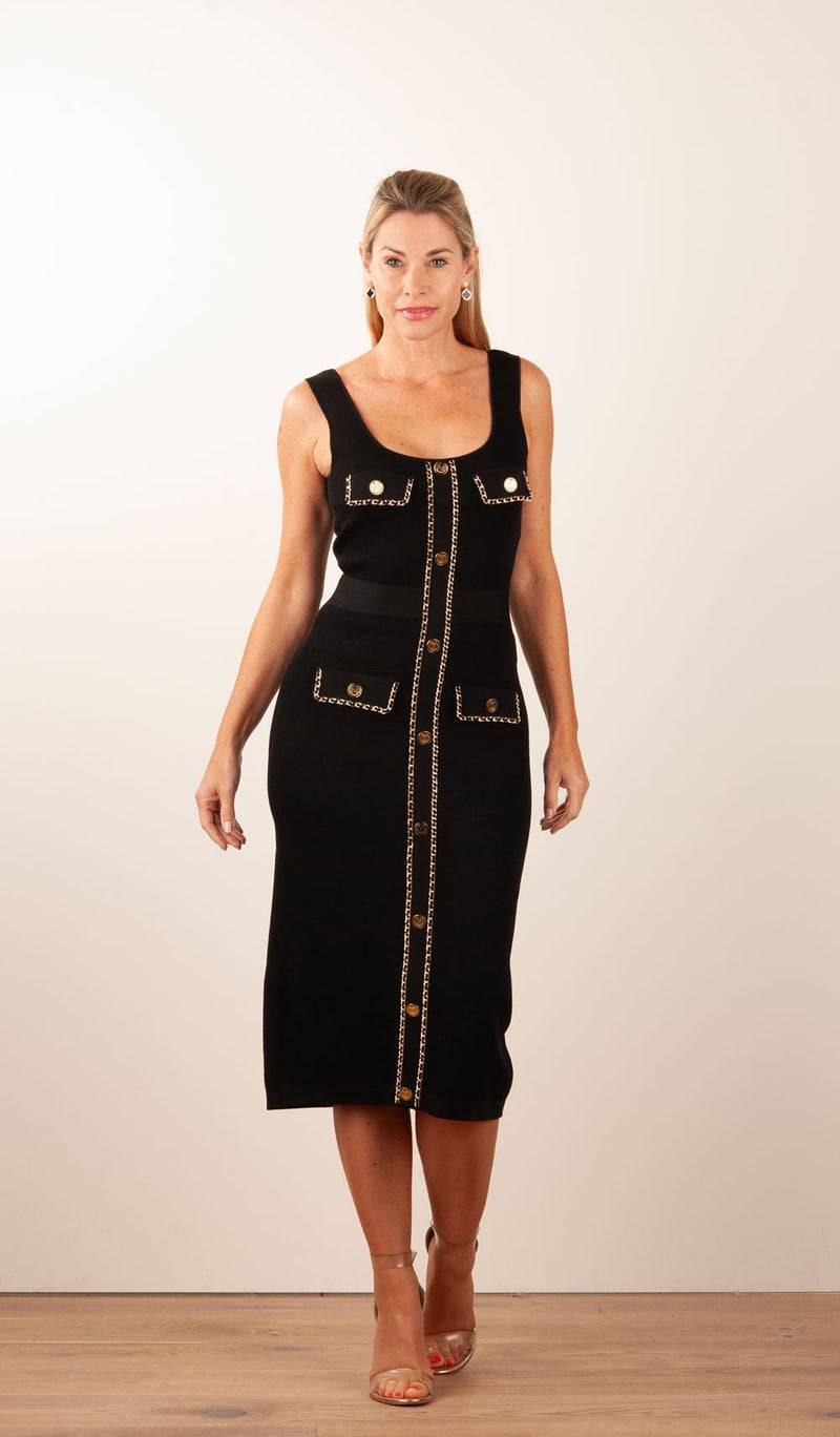 Elisabetta Franchi Strickkleid Schwarz Bis zu 50% Rabatt