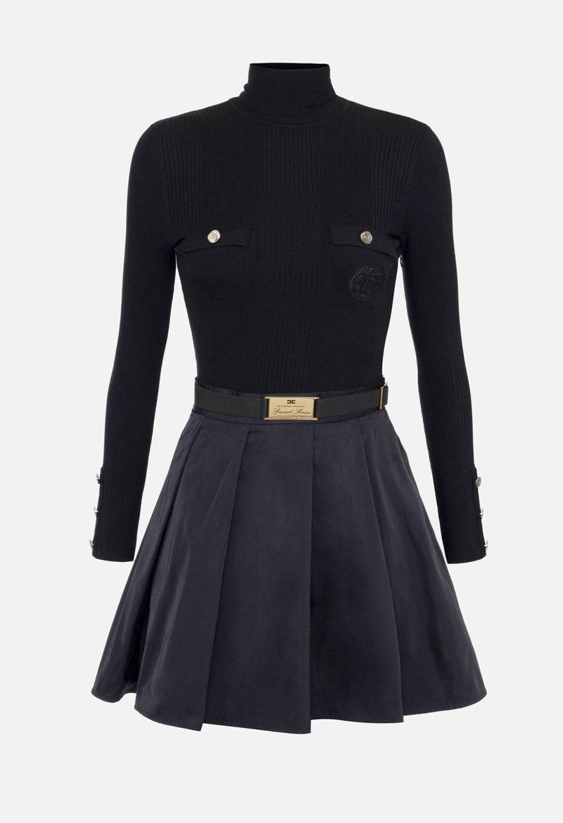 Elisabetta Franchi Kleid Schwarz Riesige Rabatte