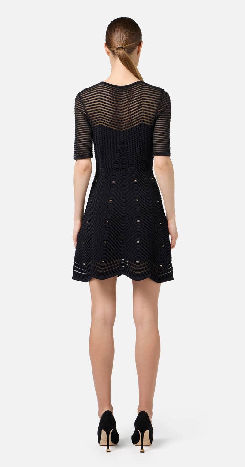 Elisabetta Franchi Kleid Schwarz 50% Rabatt mit kostenlosem Versand