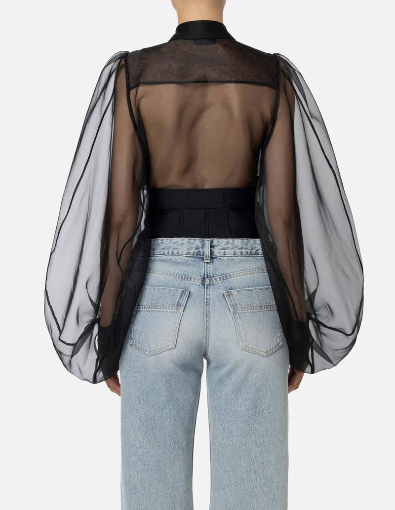 Elisabetta Franchi Body-Bluse Schwarz Clearance-Verkauf