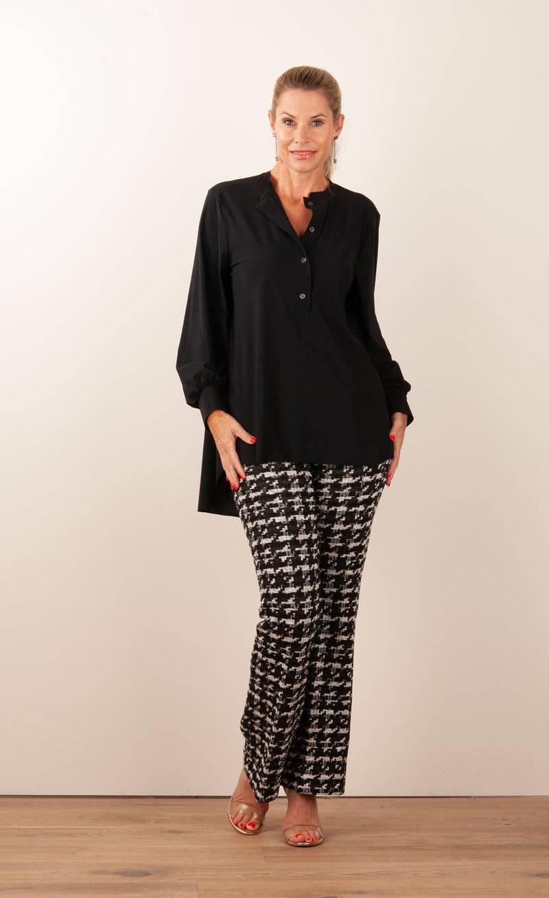 NineTo9 Bluse Schwarz Begrenzt auf 3 Tage