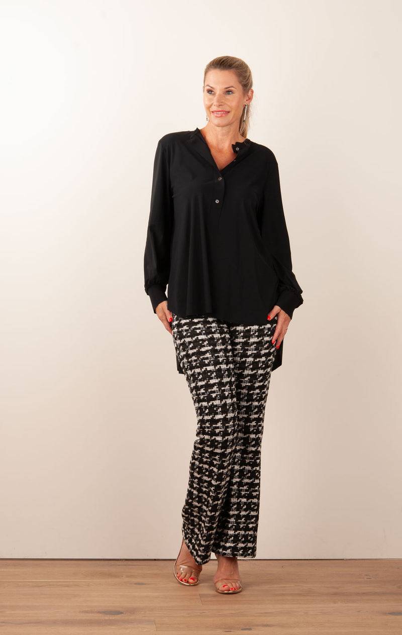 NineTo9 Bluse Schwarz Begrenzt auf 3 Tage