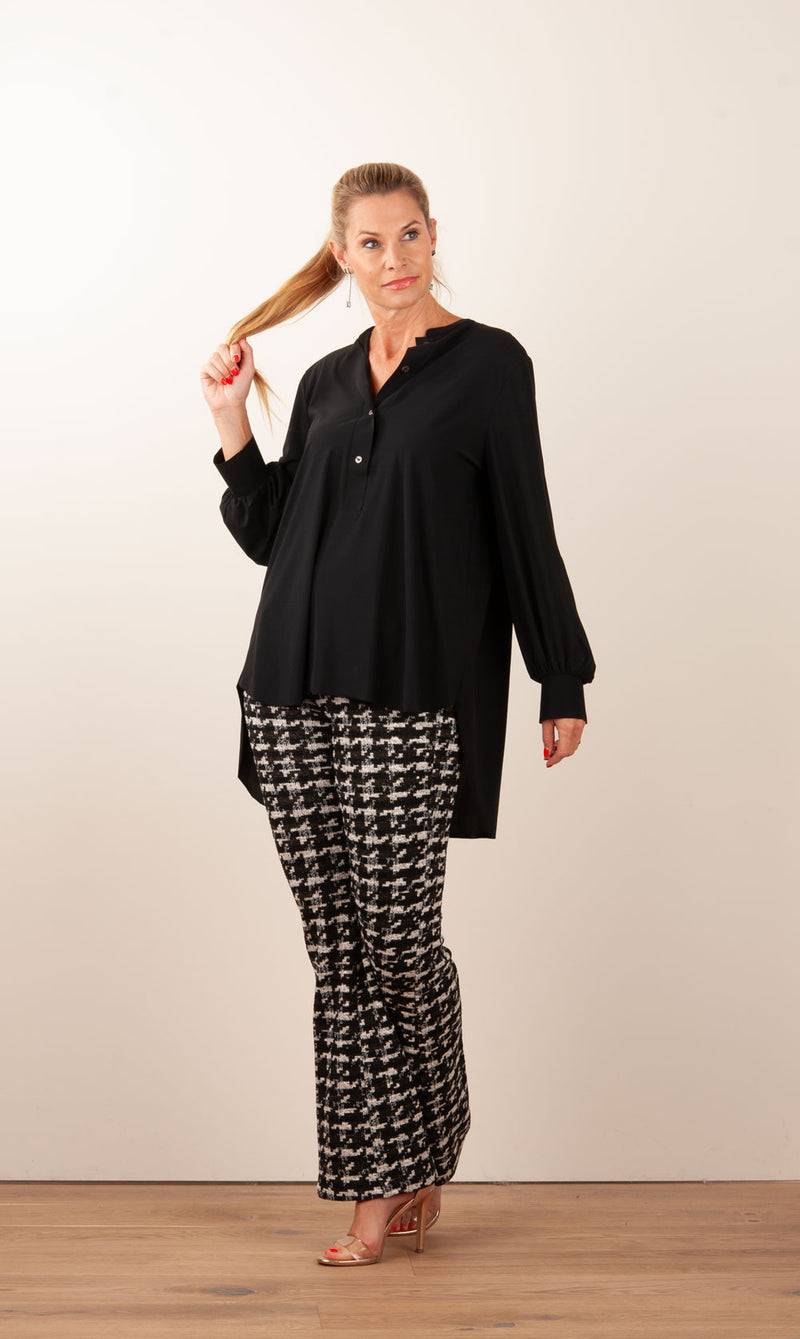 NineTo9 Bluse Schwarz Begrenzt auf 3 Tage