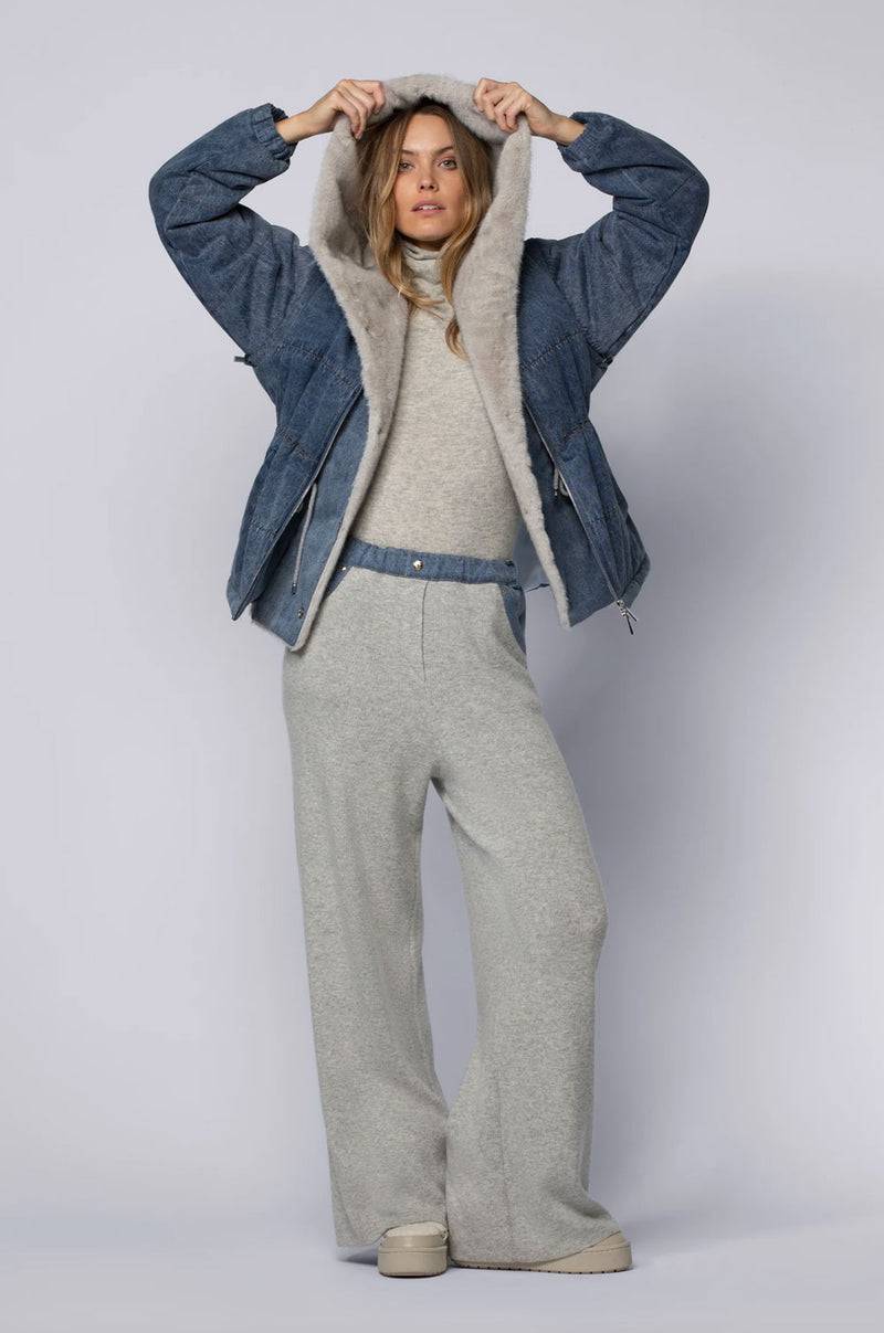 MAX & MOI Jeansjacke Blau | Grau Günstiger Verkauf