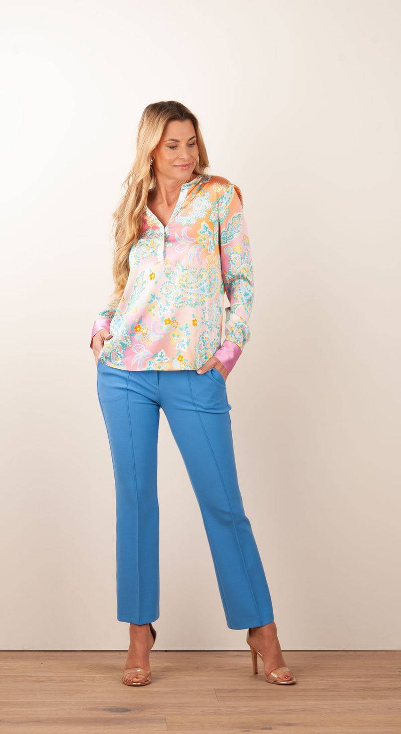 Herzensangelegenheit Bluse Rosa | Gelb | Multicolor Super Sparpreis