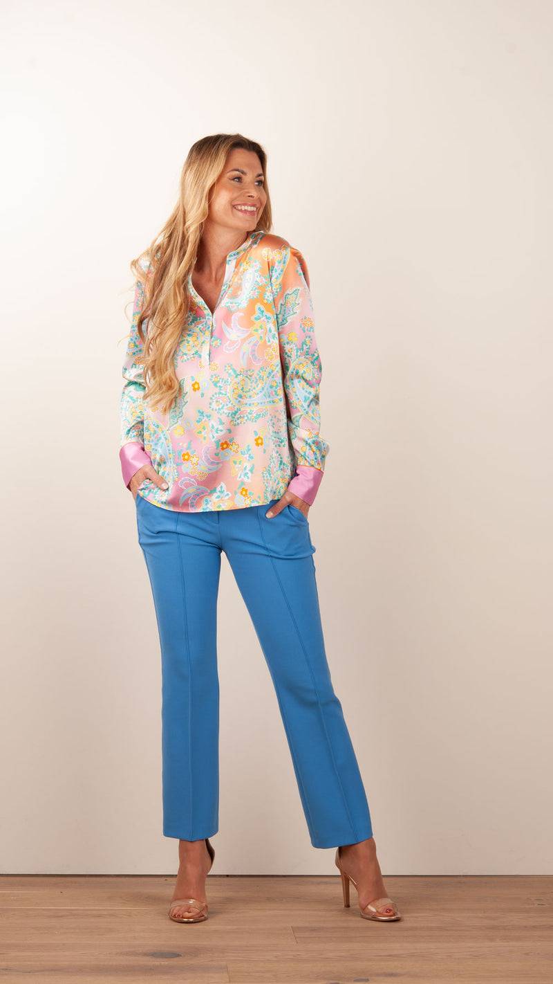 Herzensangelegenheit Bluse Rosa | Gelb | Multicolor Super Sparpreis