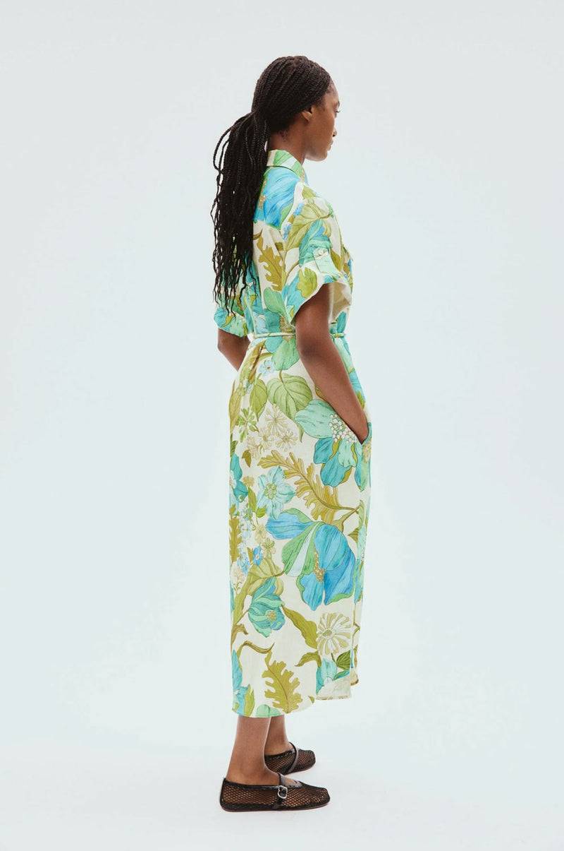 ALEMAIS Kleid Grün | Blau | Multicolor Letzte 2 Tage