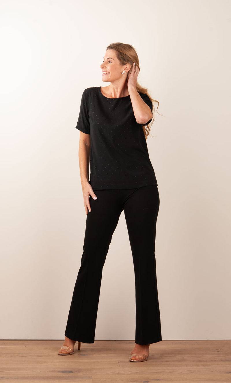 fleur Seiden Shirt Schwarz Bis zu 50% Rabatt