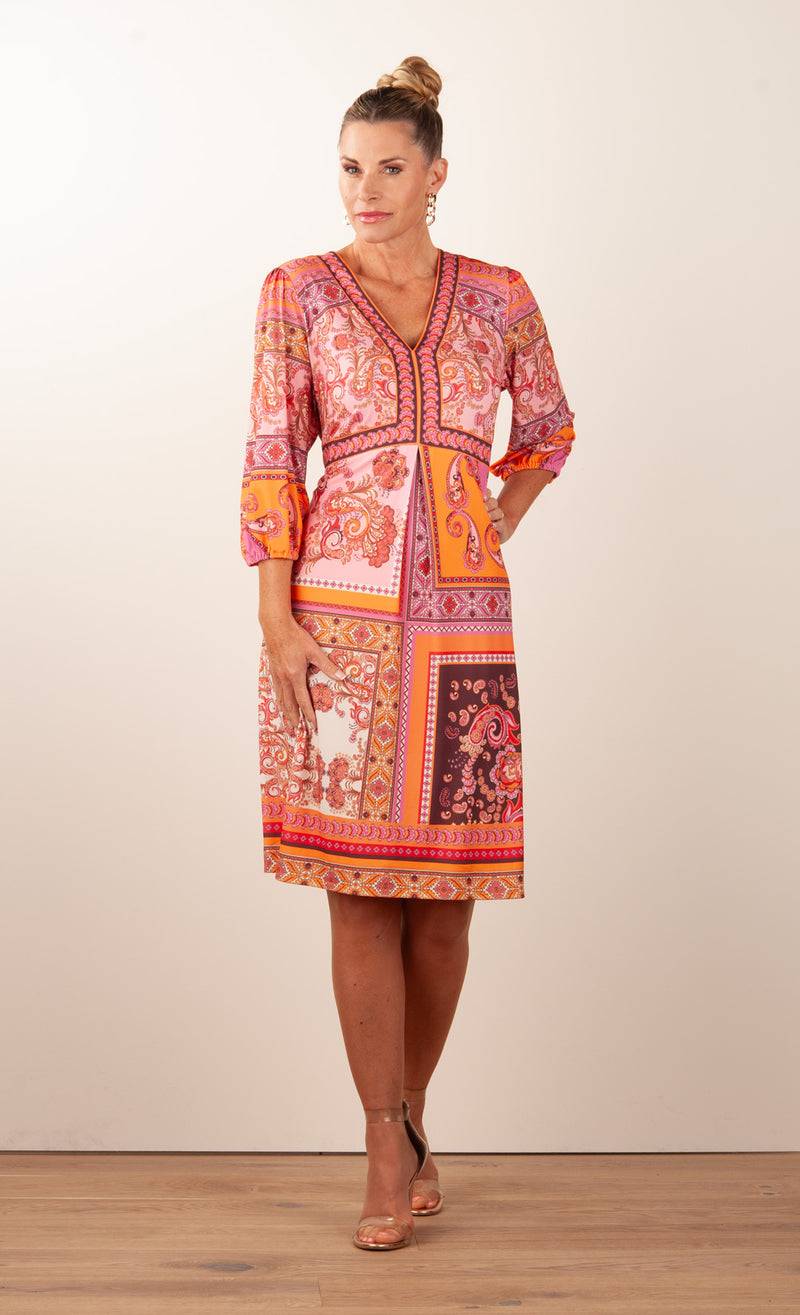 Hale Bob Kleid Rosa | Orange | Multicolor Sonderangebot der Fabrik
