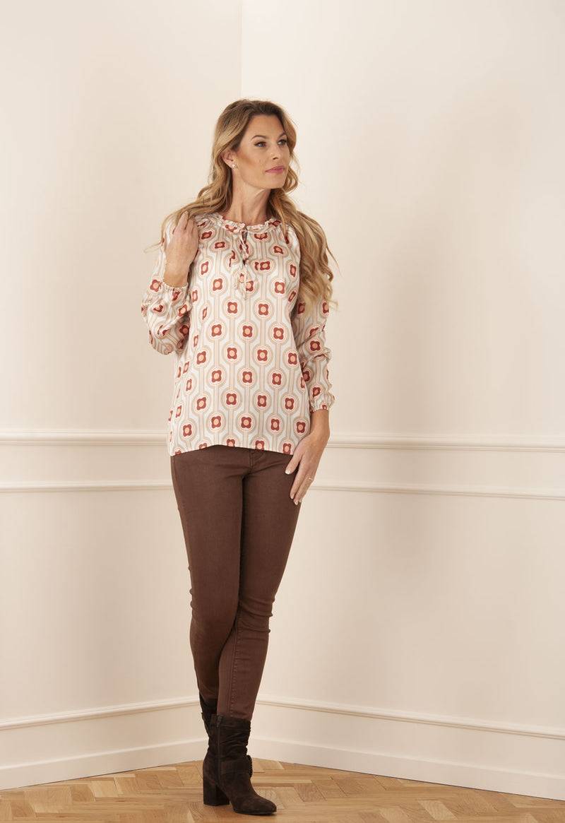Grace Blusenshirt „Blumen“ Mint | Multicolor Online