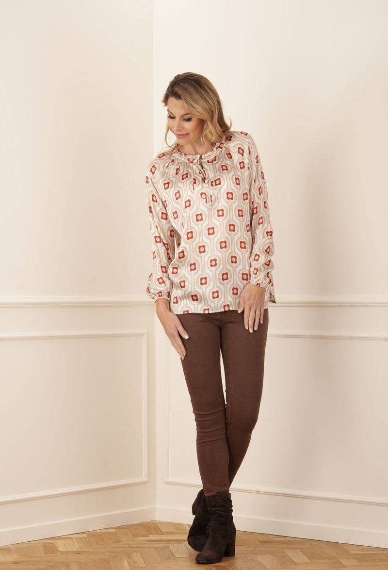 Grace Blusenshirt „Blumen“ Mint | Multicolor Online
