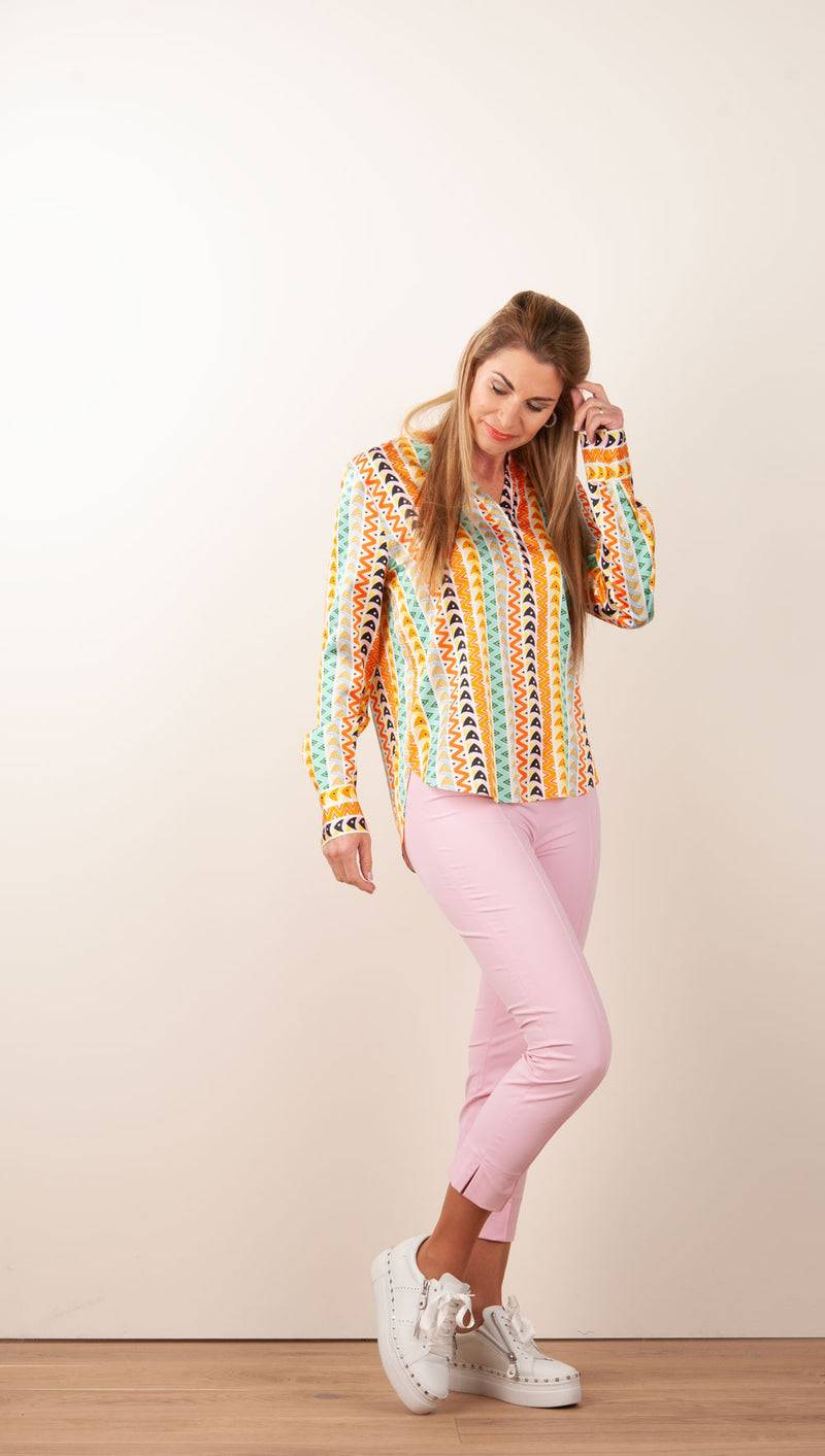 Herzensangelegenheit Seidenbluse Multicolor Fabrikverkauf