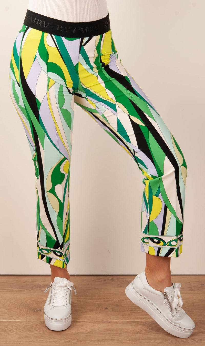 Cambio Hose „Ranee“ Grün | Multicolor Fabrik Onlineshop