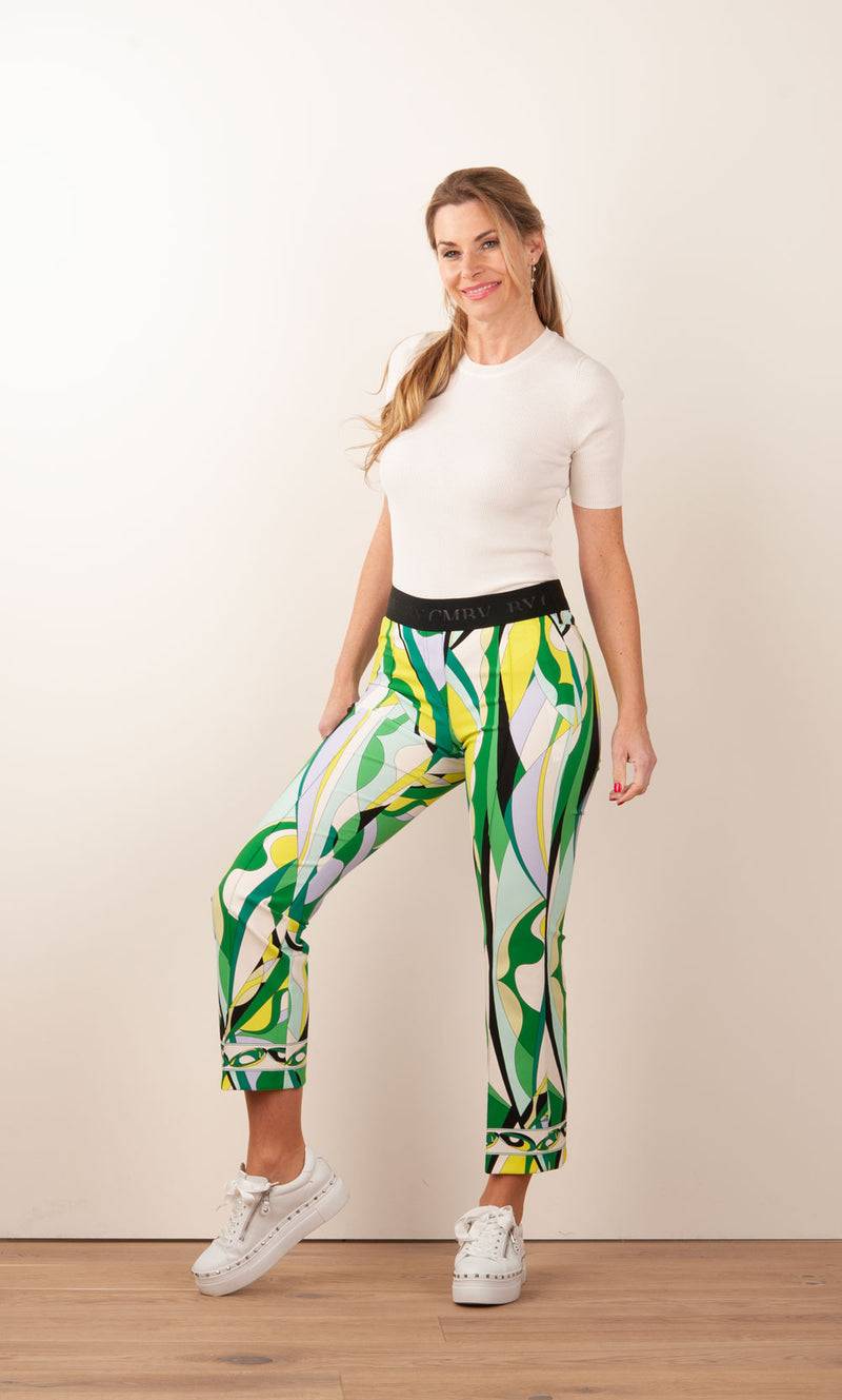 Cambio Hose „Ranee“ Grün | Multicolor Fabrik Onlineshop