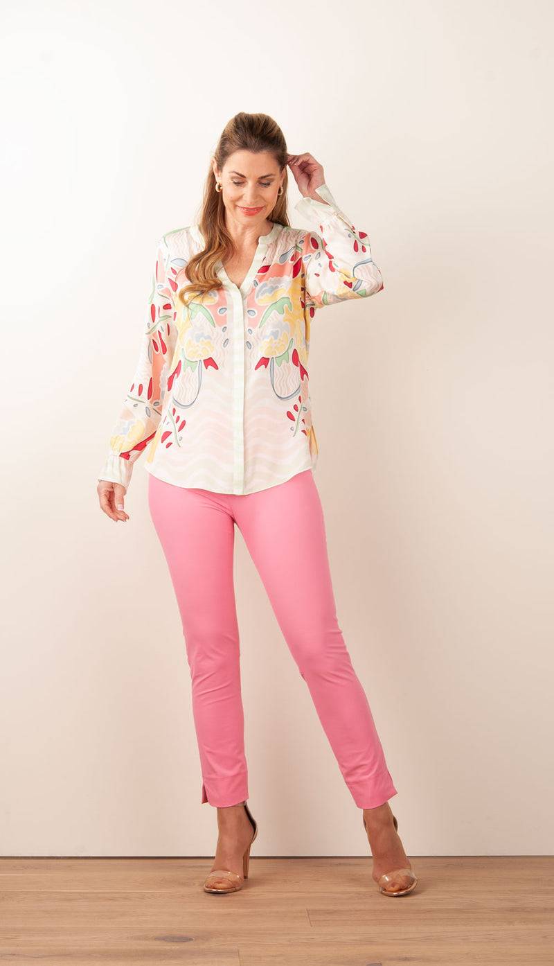 IVI Collection Bluse „Mer de Fleurs“ Multicolor Rabatt