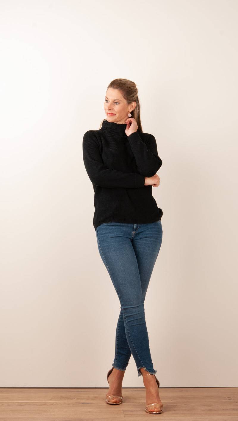 fleur Pullover Schwarz Black Friday