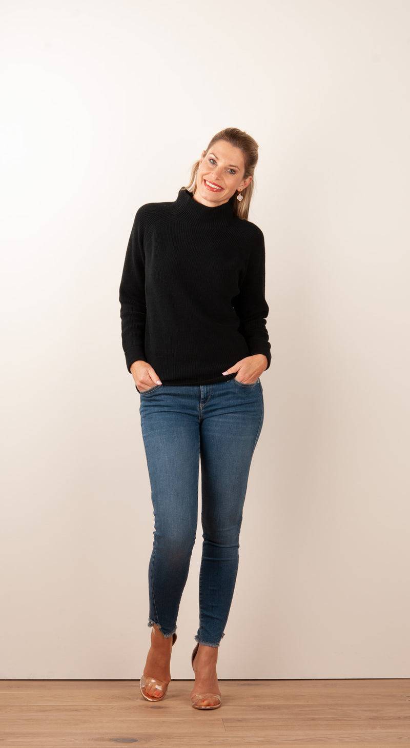fleur Pullover Schwarz Black Friday
