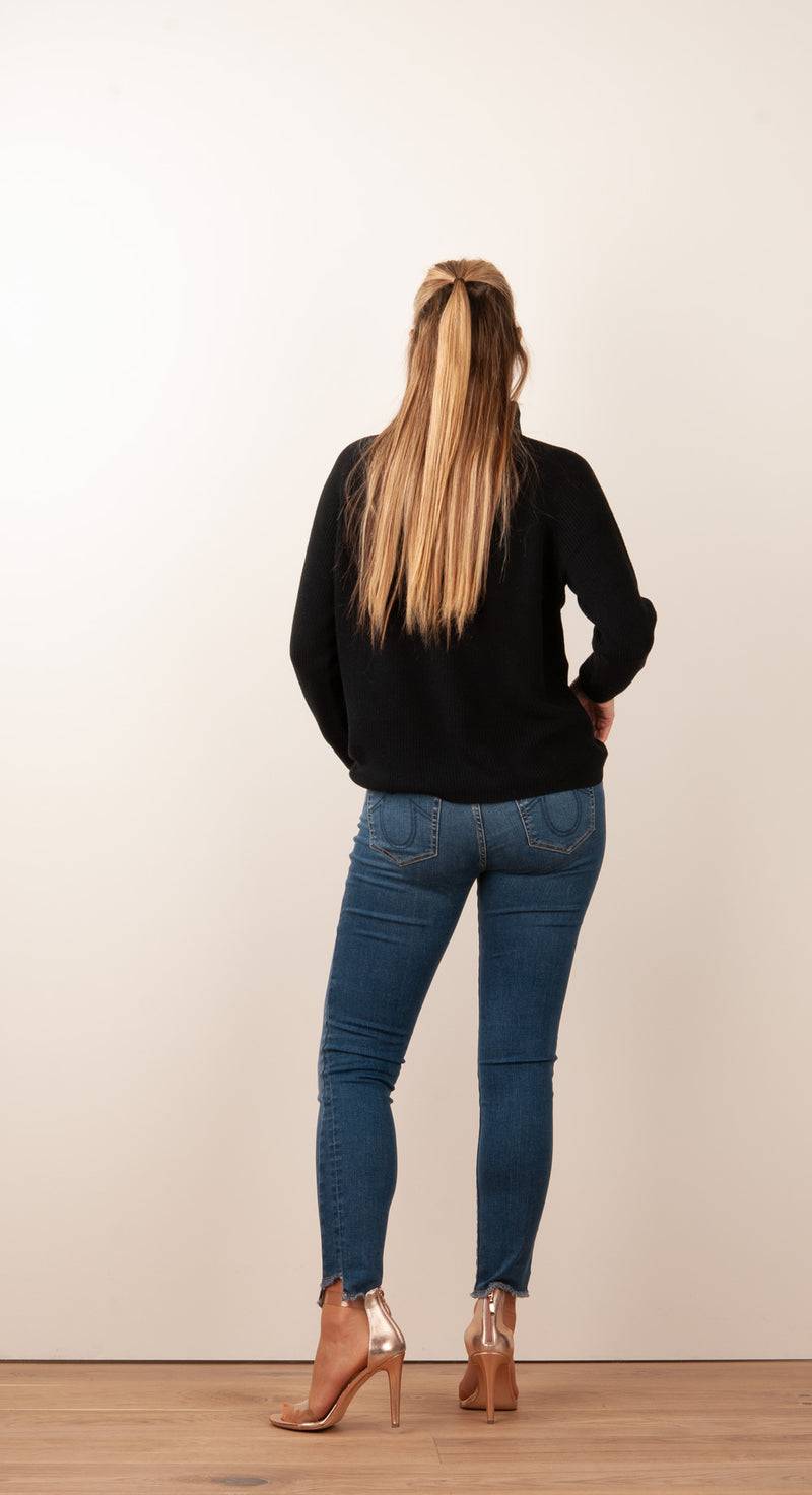 fleur Pullover Schwarz Black Friday
