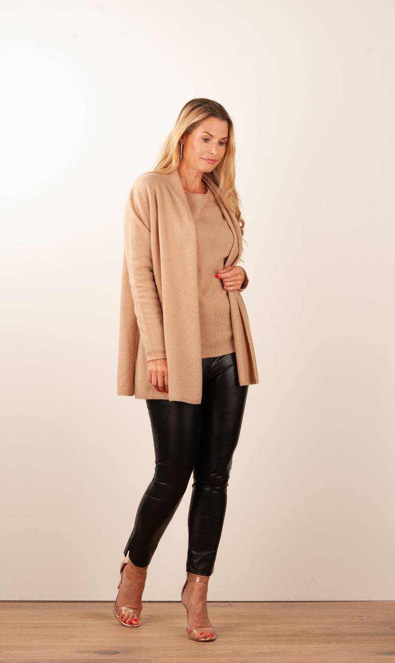 fleur Kaschmir Strickmantel Camel Letzte 2 Tage