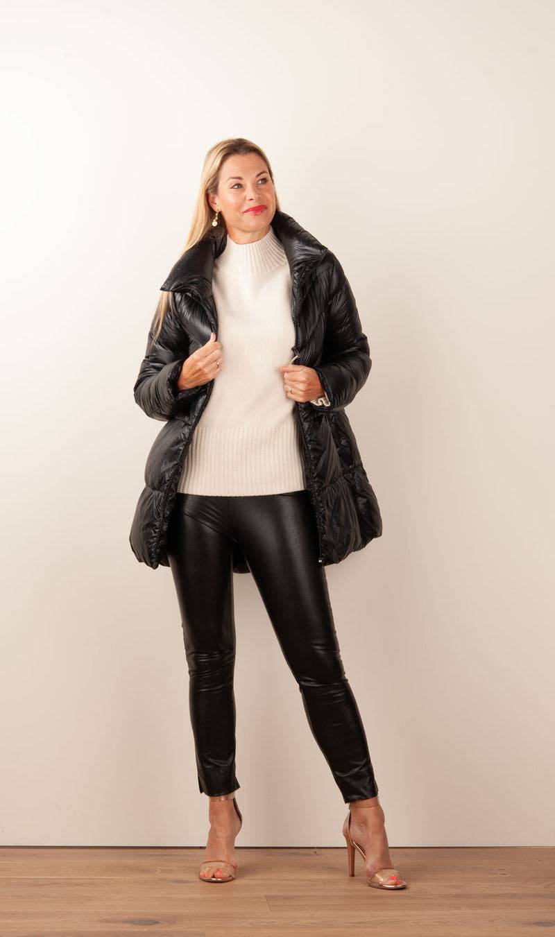 Herno Daunenmantel Schwarz Discount Store für neue Produkte