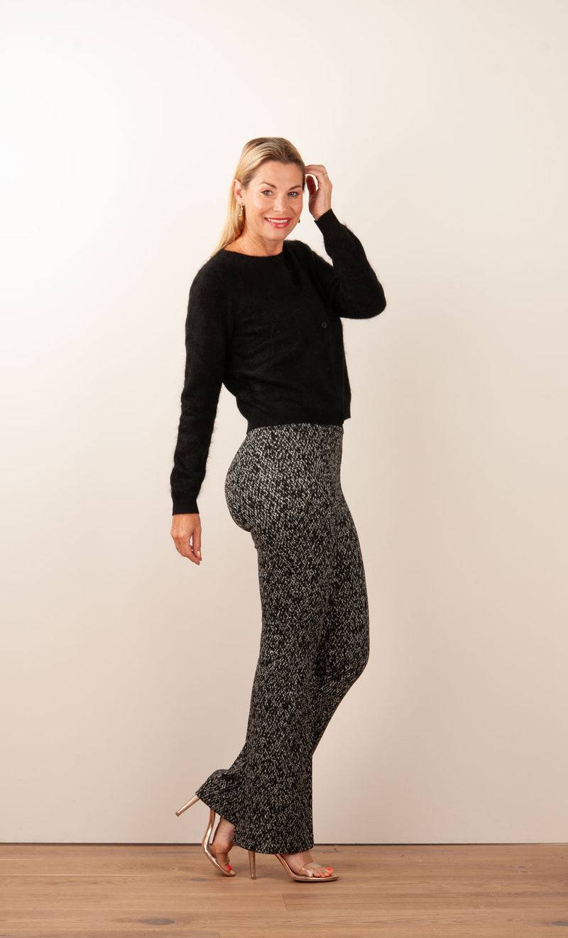 fleur Kaschmir Strickjacke Schwarz Clearance-Verkauf