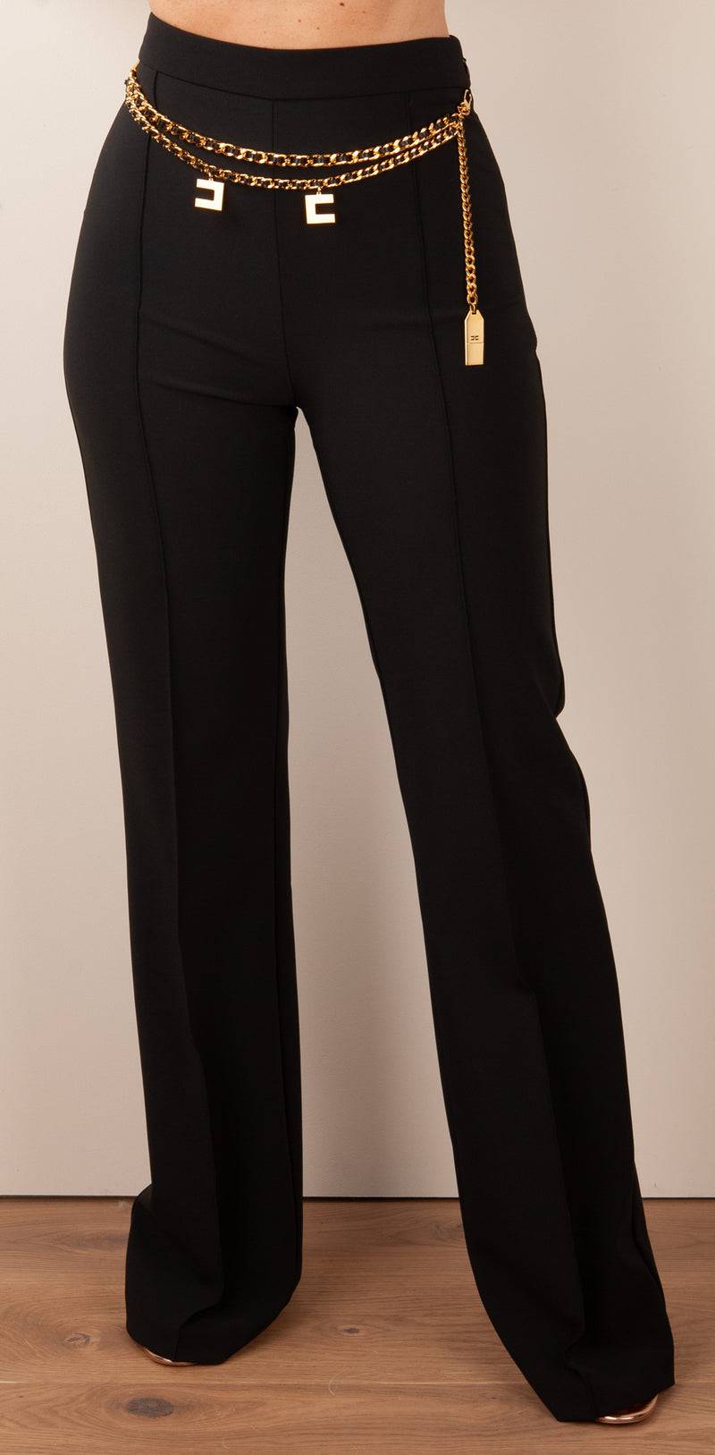 Elisabetta Franchi Hose Schwarz Fabrikverkauf